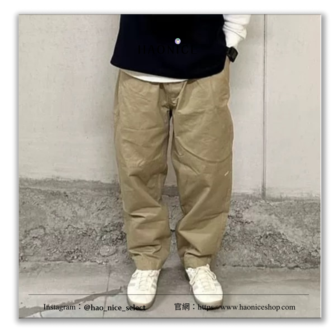 【HAO NICE 】日本🇯🇵潮流  NAUTICA 長谷川監制 25SS 春夏新款  側邊刺繡小 logo 休閒寬鬆錐形褲🔥