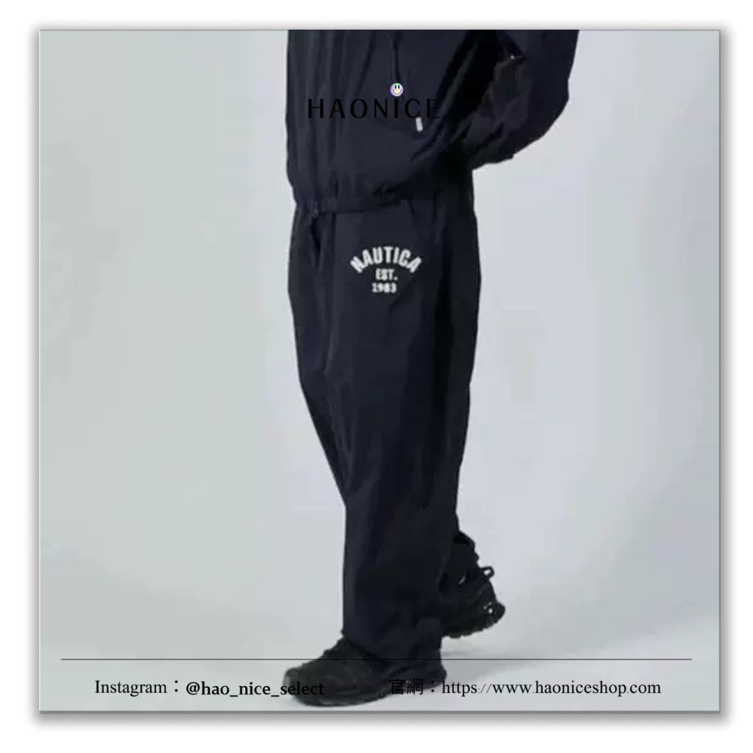 【HAO NICE 】日本🇯🇵潮流  NAUTICA JAPAN 長谷川監制 25SS 春夏新款 梭織刺繡logo長褲！無敵🔥