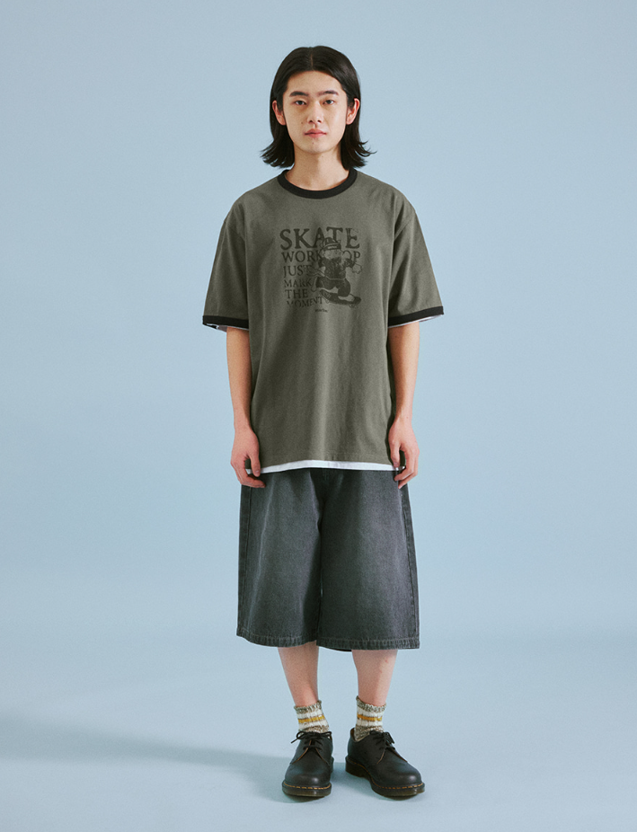 【直播】MARKM LL060310 MARKO CAT 圖案 RINGER 短袖上衣