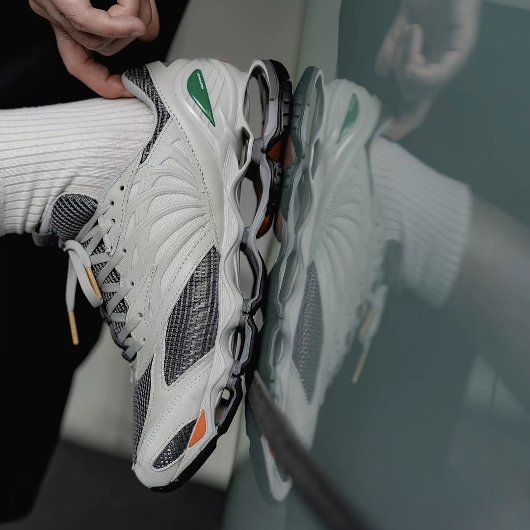 MIZUNO 美津濃 WAVE PROPHECY LS GRAPHPAPER 卡其 復古 休閒鞋 男鞋 D1GD242701