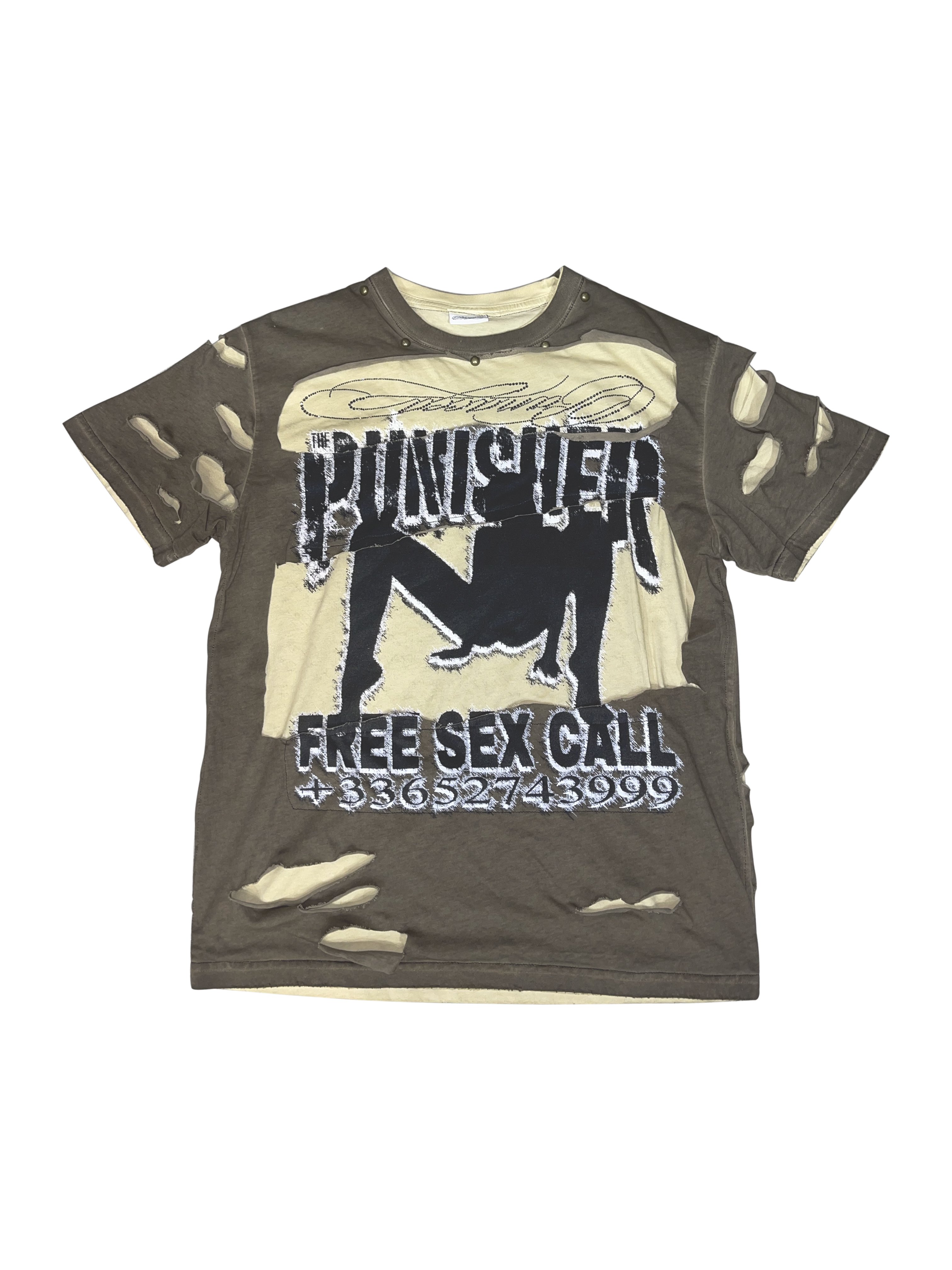 PANACEA x PIECE OF SHIT 熱線撕裂短袖