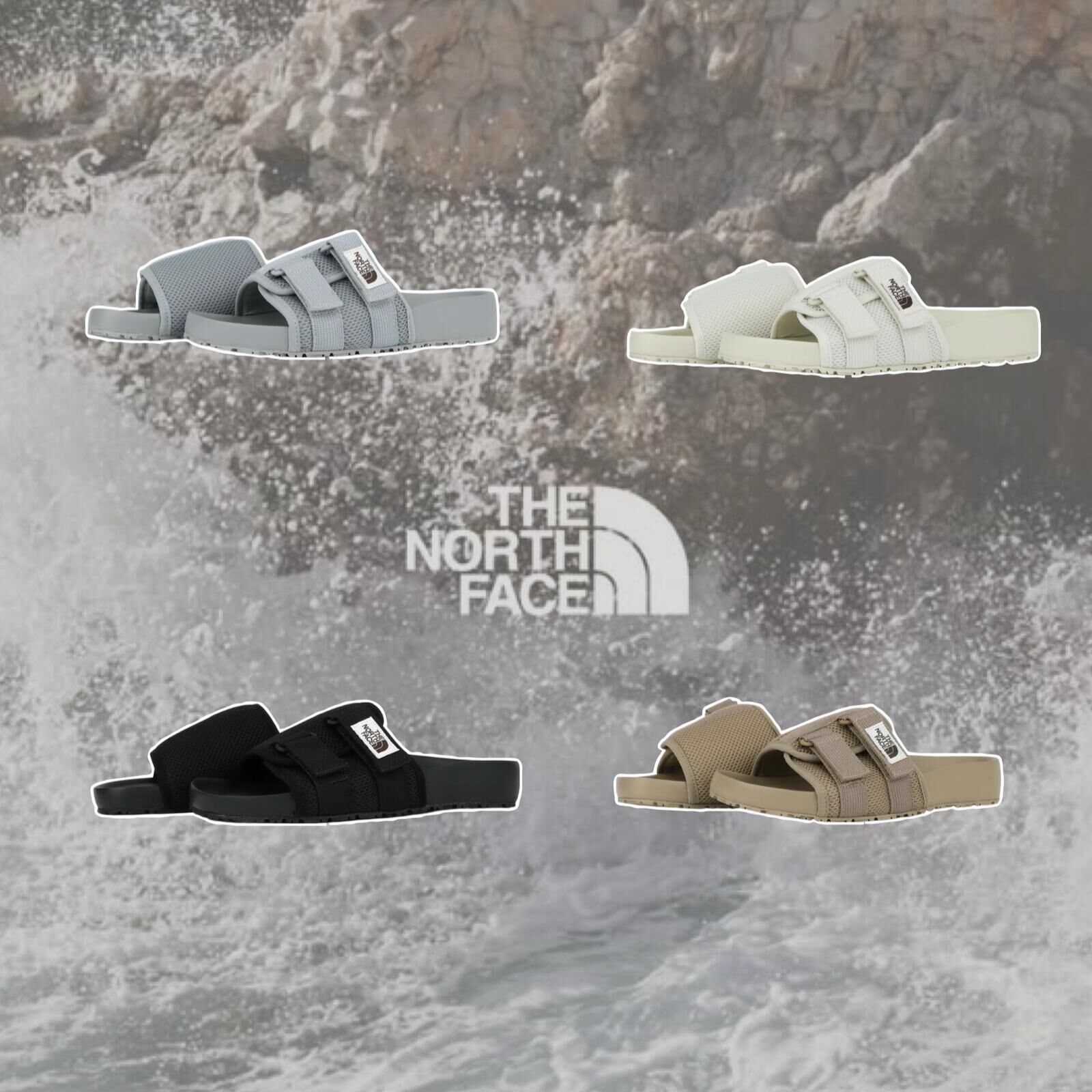 THE NORTH FACE DUAL SLIDE 全包覆式結構 魔術貼拖鞋