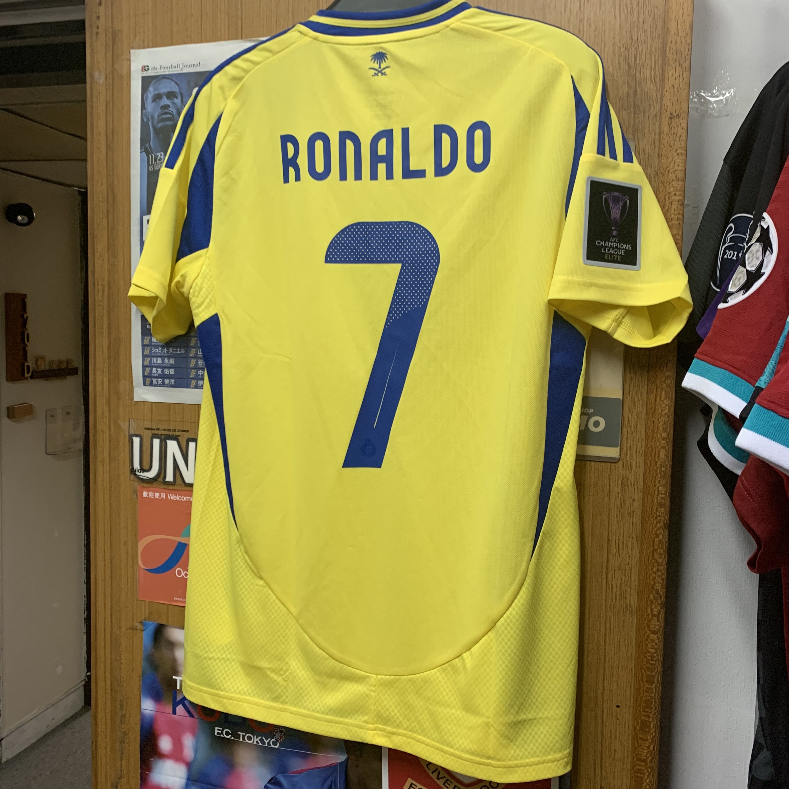 2024 Al Nassr Home Kids Shirt with 7 RONALDO