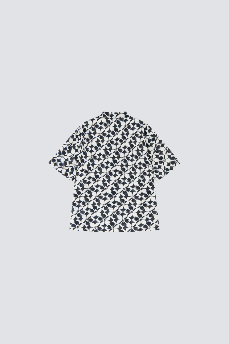 Hana pattern shirt｜Grey｜Hong Kong Original Design
