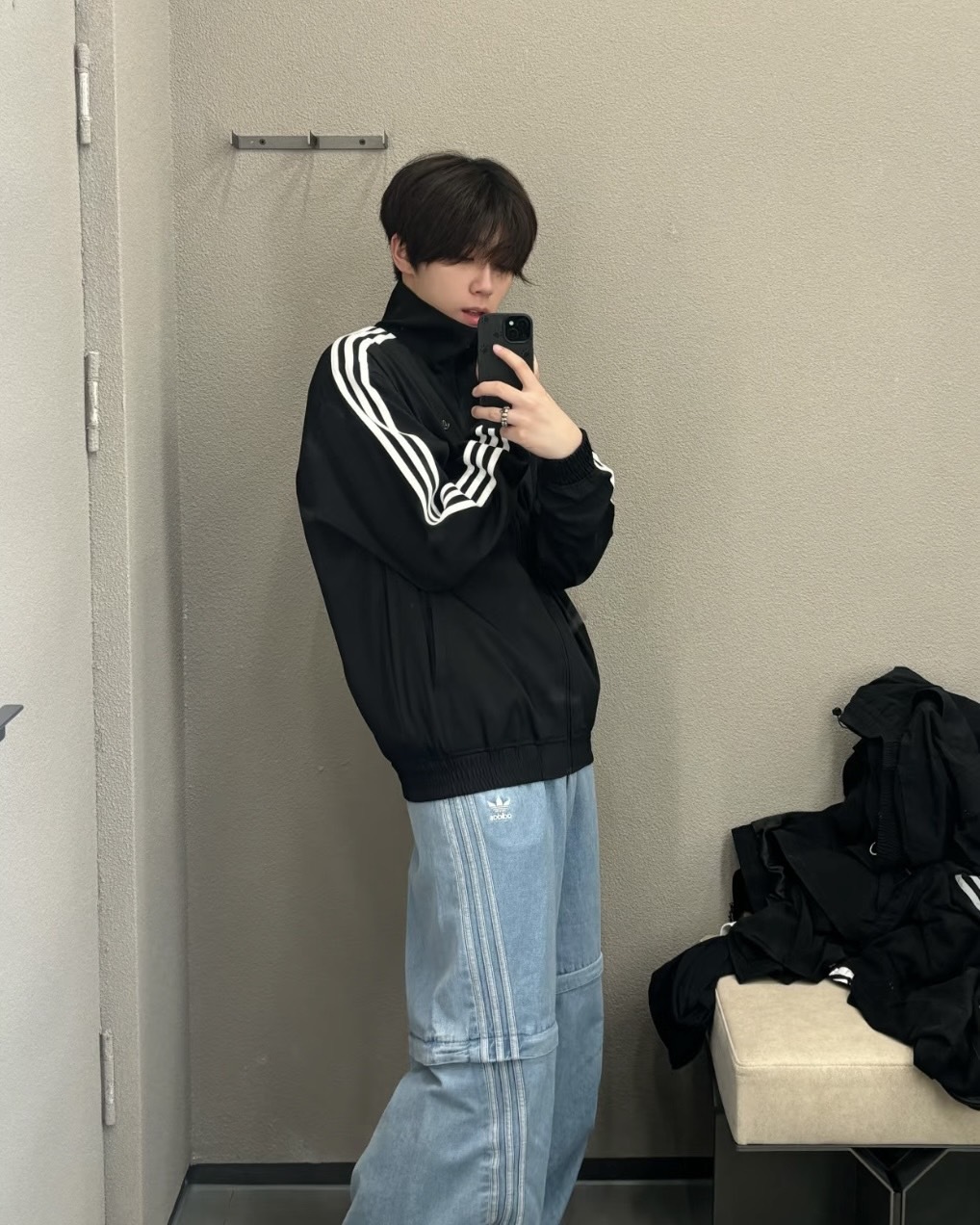 <1件3種穿法>Adidas Originals SS25 可拆卸 三線 牛仔褲 2色