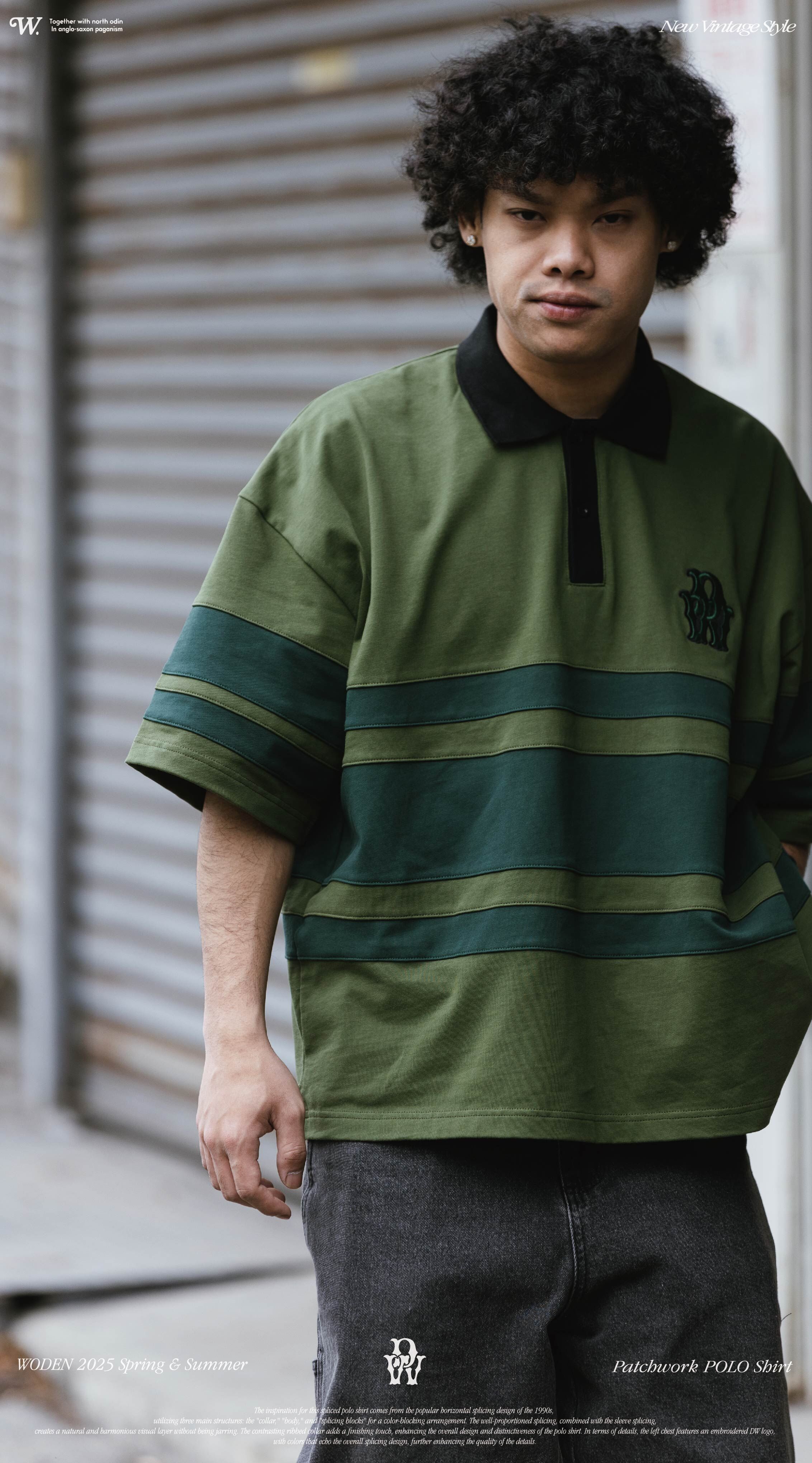 Woden Patchwork POLO Shirt