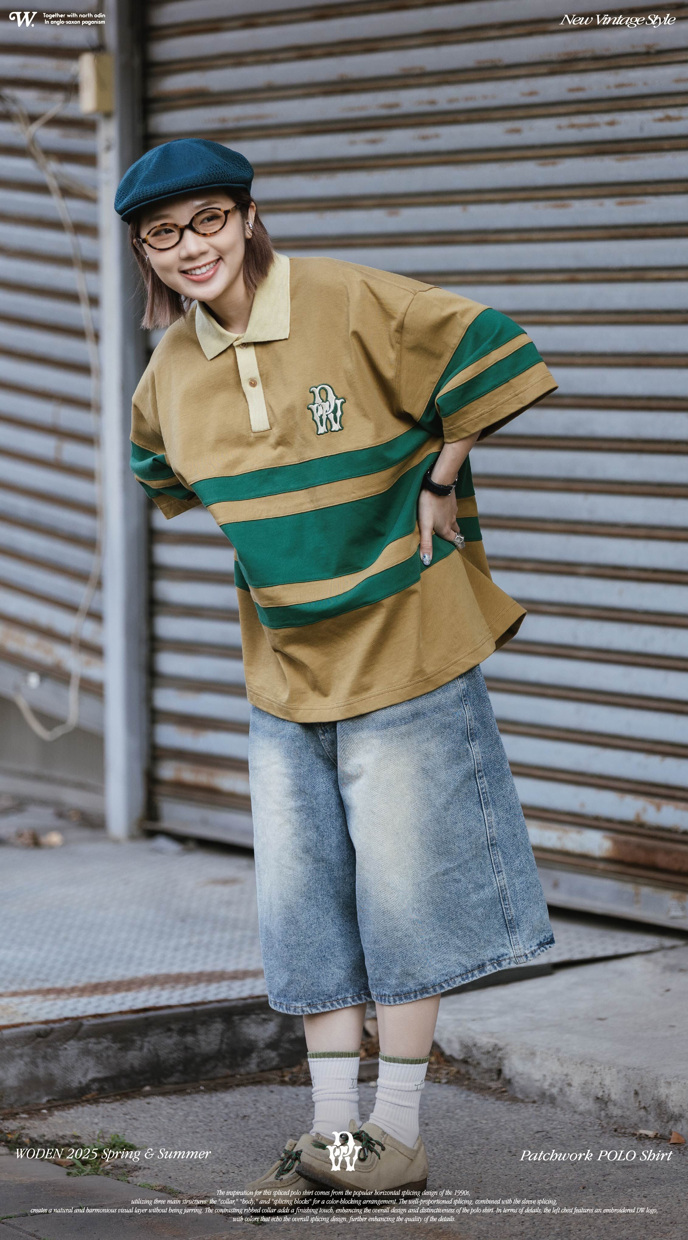 Woden Patchwork POLO Shirt