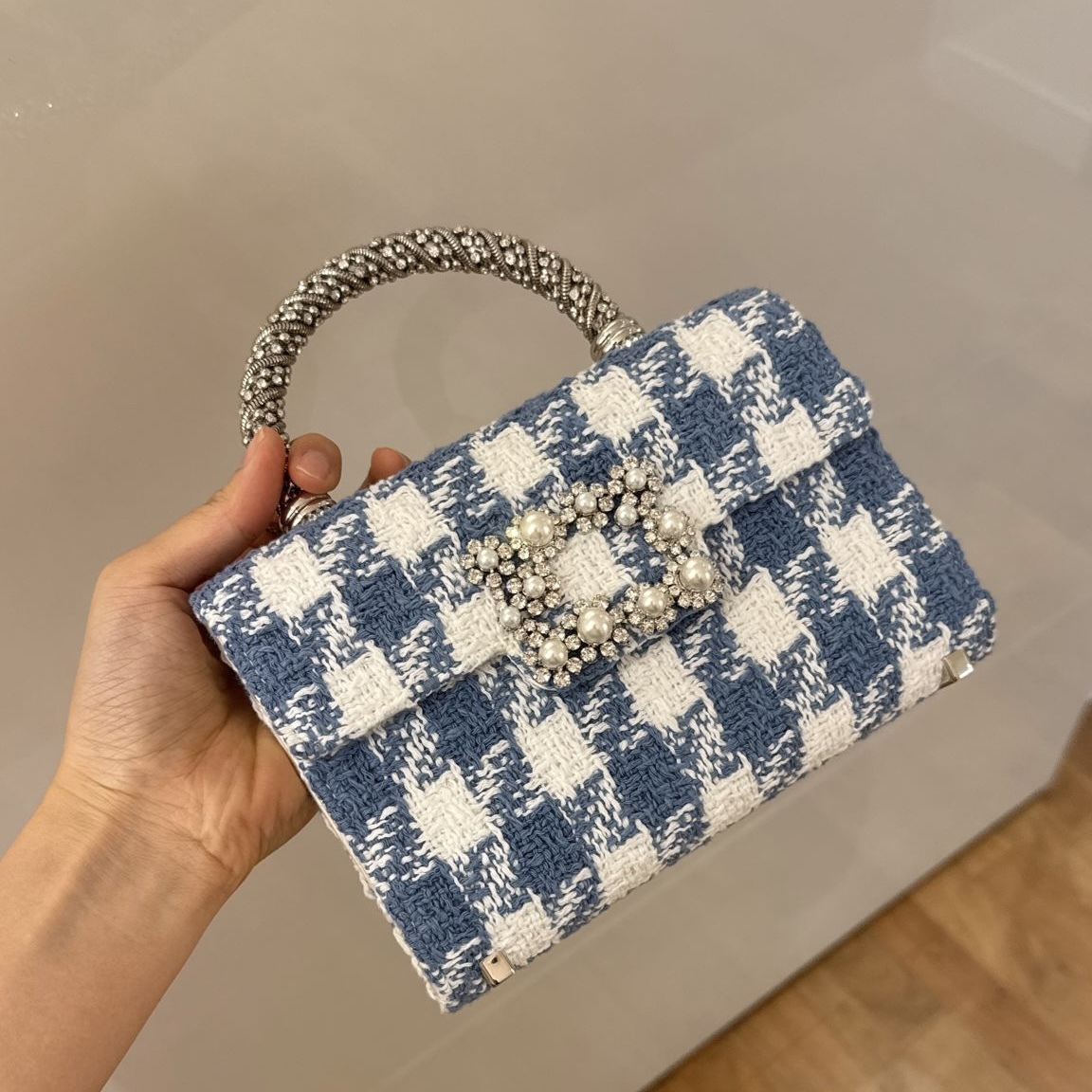 Roger Vivier RV Bags Strass Top Handle bag