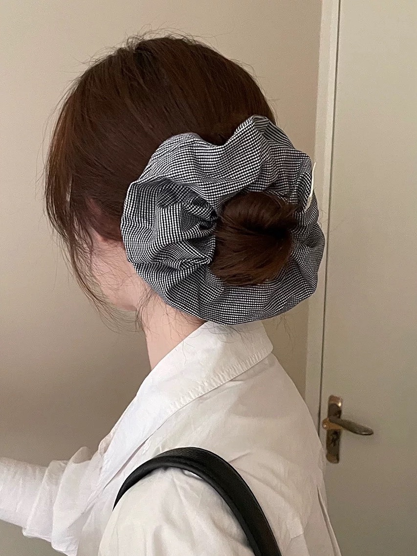 韓國雕花綁繩大腸髮圈