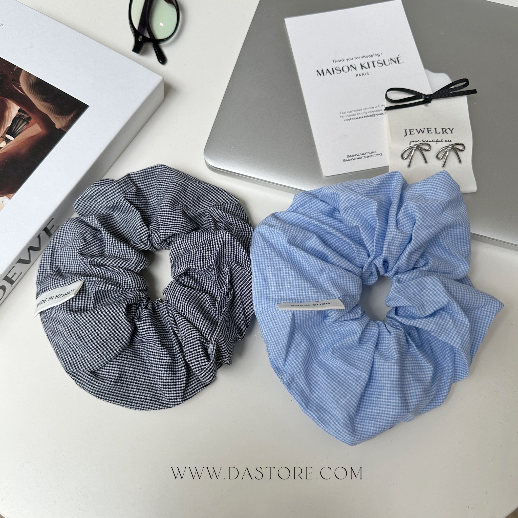 韓國雕花綁繩大腸髮圈