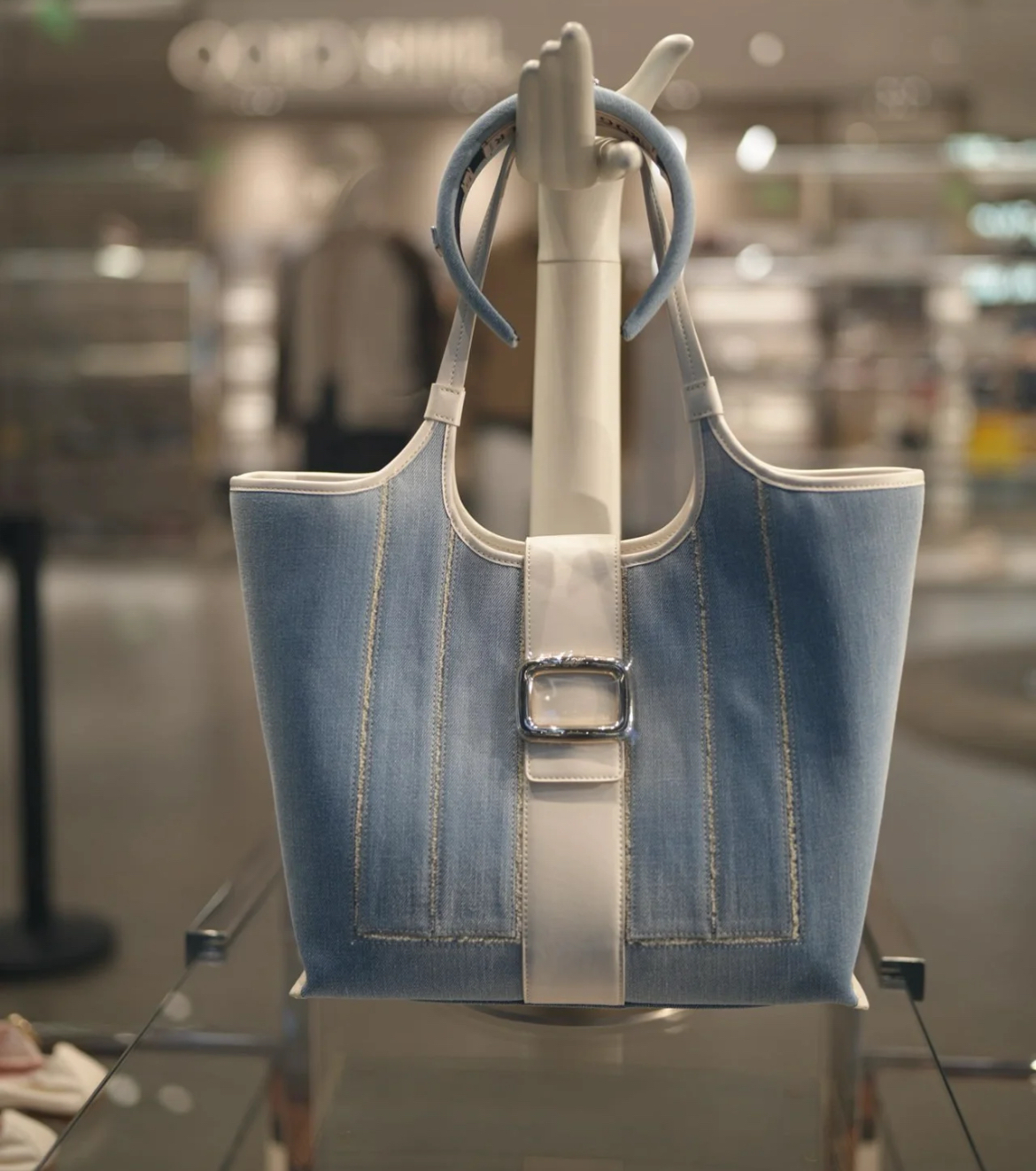 Roger Vivier RV grand Vivier choc tote bag