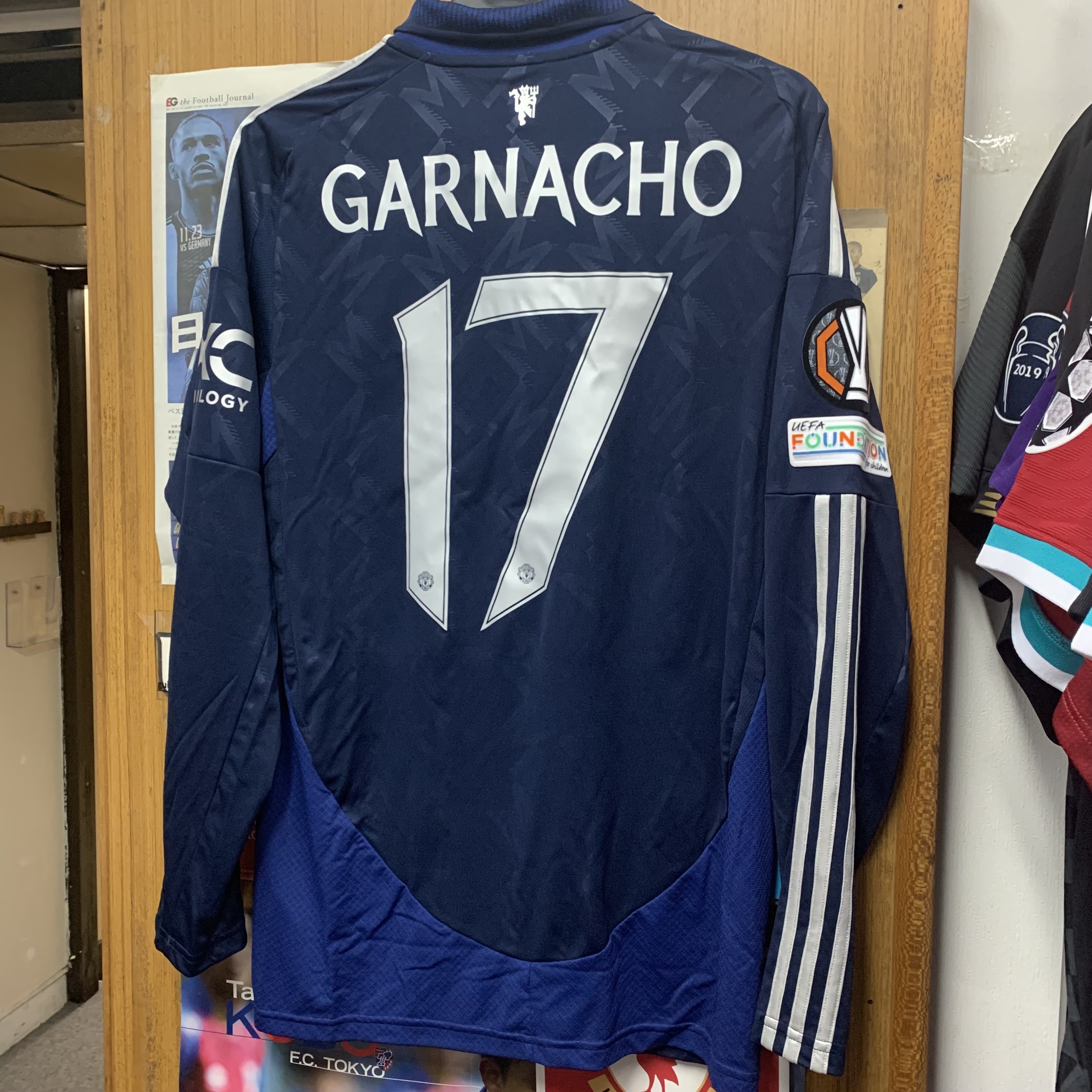 2024 Manchester United LS Away Shirt with 17 GARNACHO [BNWT, M 100% New]