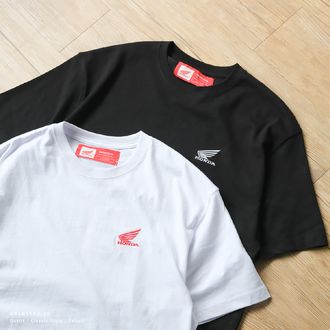 "現貨+預購" HONDA 本田 logo tee 寬鬆版型 兩件組 黑白