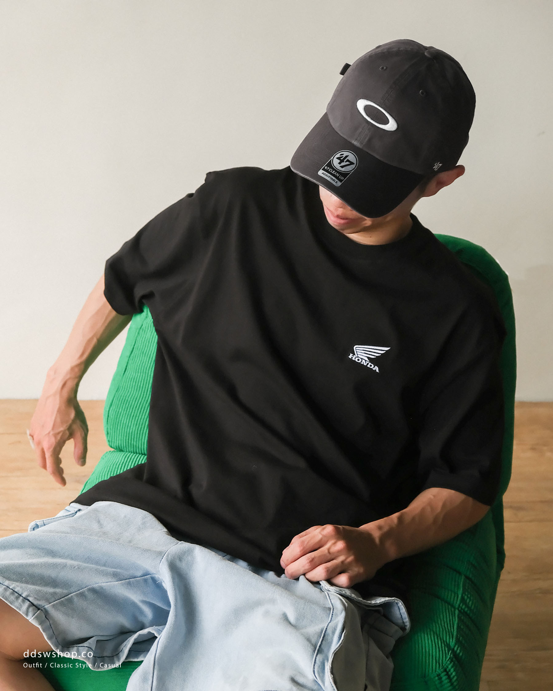 "現貨+預購" HONDA 本田 logo tee 寬鬆版型 兩件組 黑白