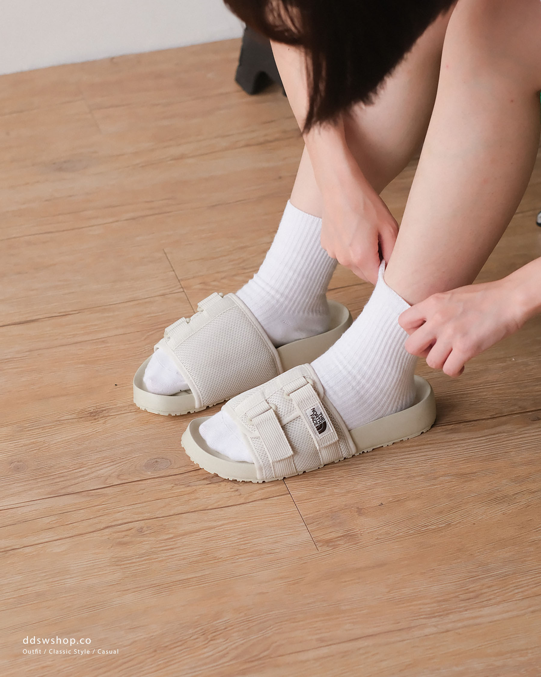 "代購" The North Face 新款 魔鬼氈拖鞋 韓國限定