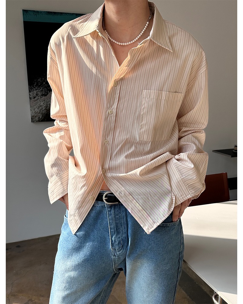 DROY 條紋短版襯衫