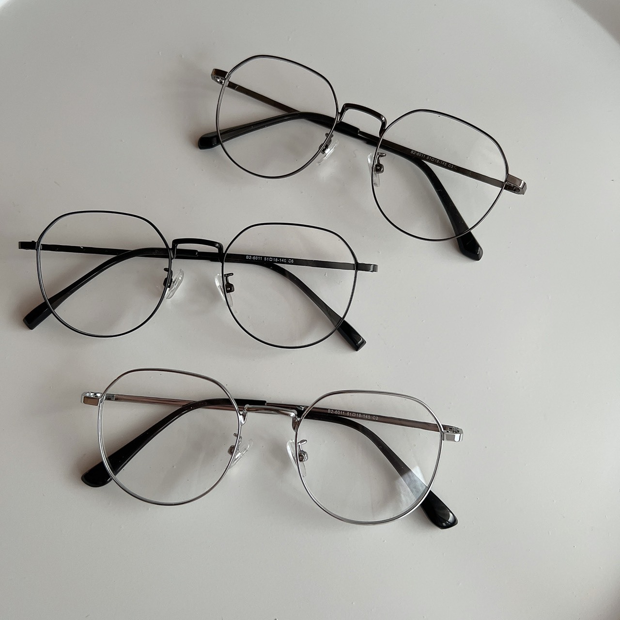 B06011韓國金屬框眼鏡/三色