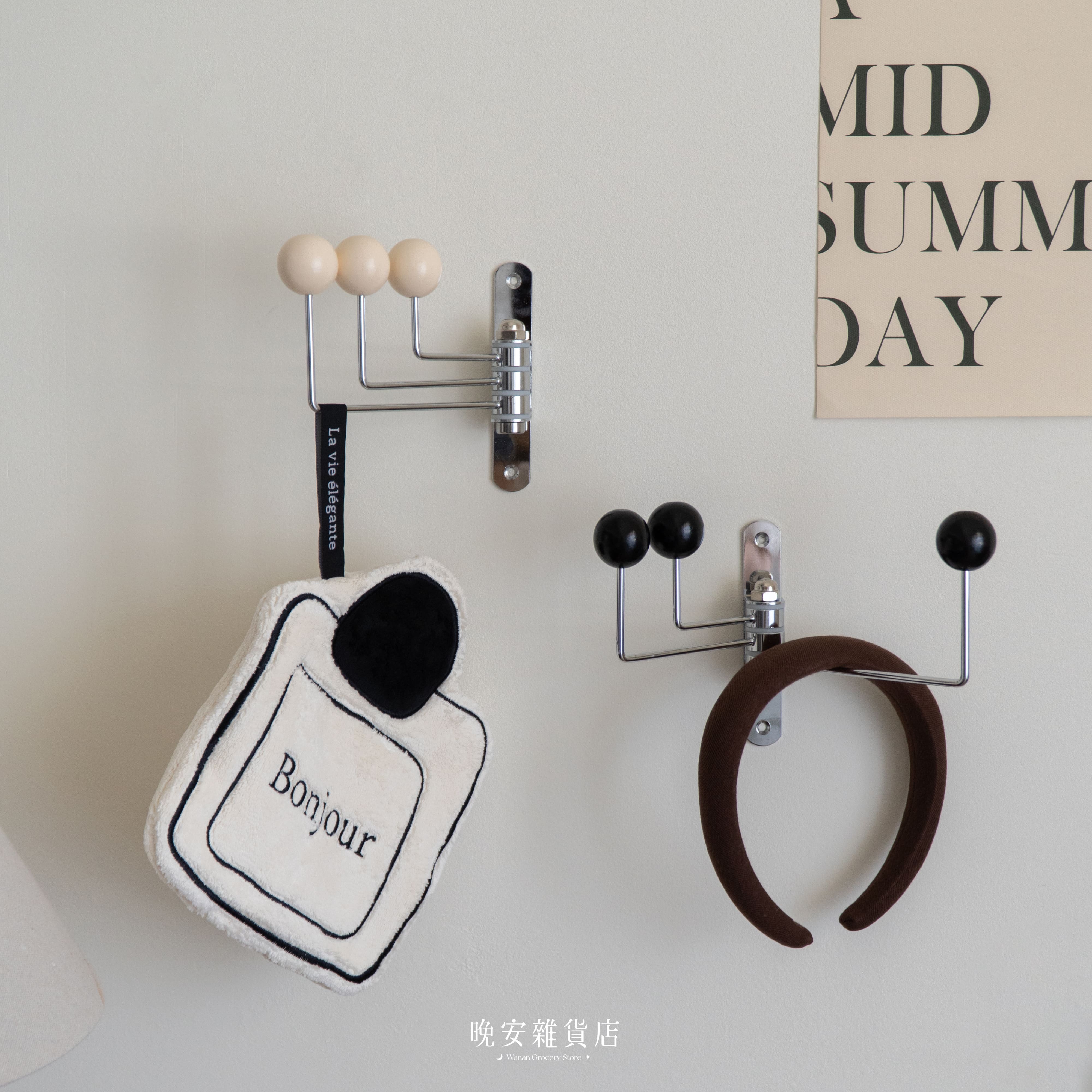 【小空間收納】韓式復古牆面旋轉掛勾 衣帽掛鉤