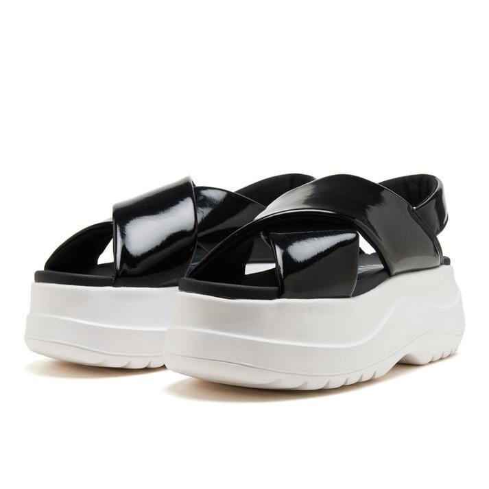 Converse Chewy PC 日本限定 黑色 漆皮 增高 厚底 涼拖鞋 33800030