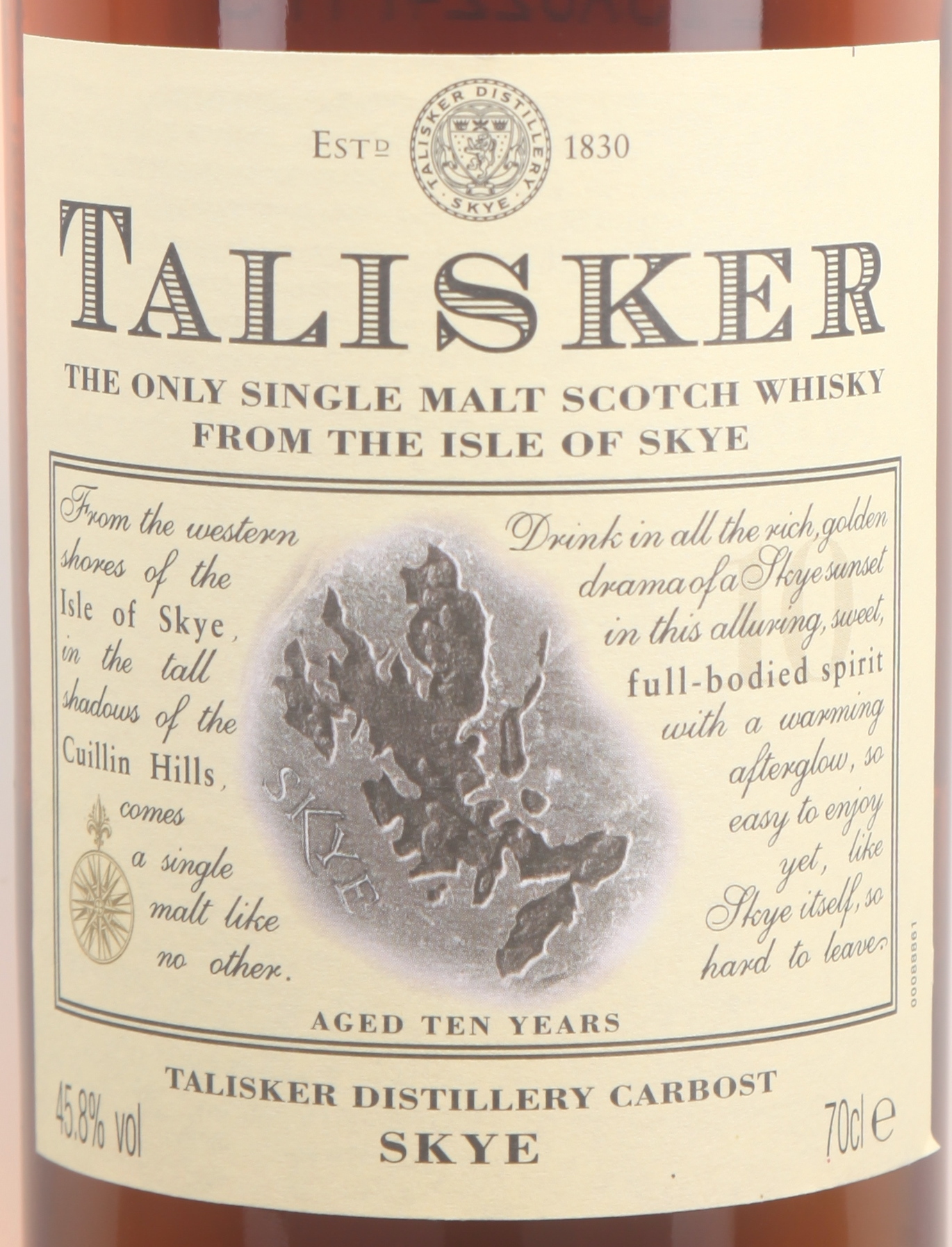 Talisker 10YO 45.8% Stone Label (Early 2000s)