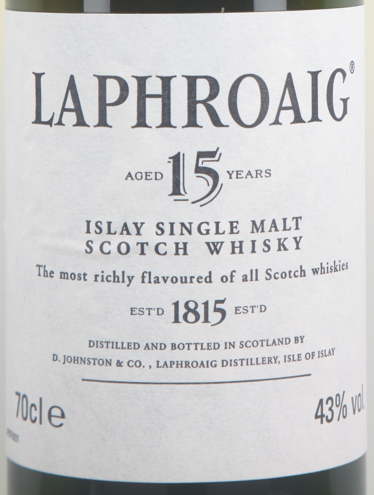 Laphroaig 15YO 43% (Bottled)