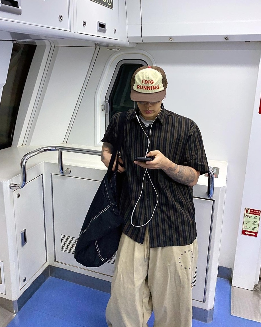 羅特條紋短袖襯衫