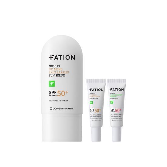FATION Nosca9 UV Aging Skin Barrier Sun Serum SPF50+ PA++++ 40ml [Olive Young Planning Set]