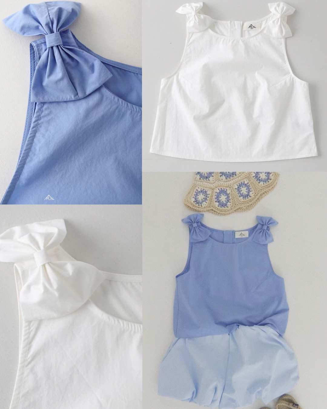 預 購 產 品 丨韓國女裝 -夏季蝴蝶結背心上衣 Made In Korea（ 預計兩星期後發貨 ）