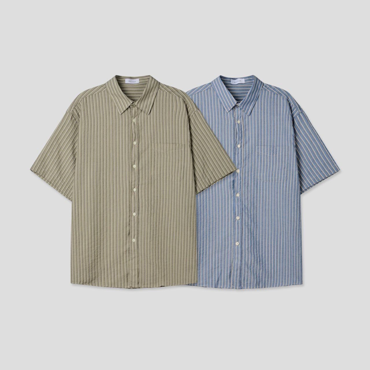 直間短袖恤衫 GATHER-032S