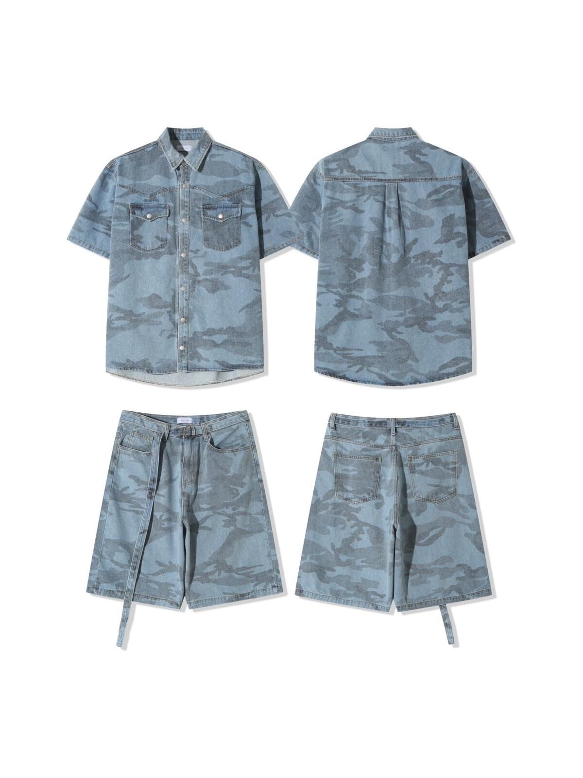 迷彩短袖恤衫 GATHER-038S