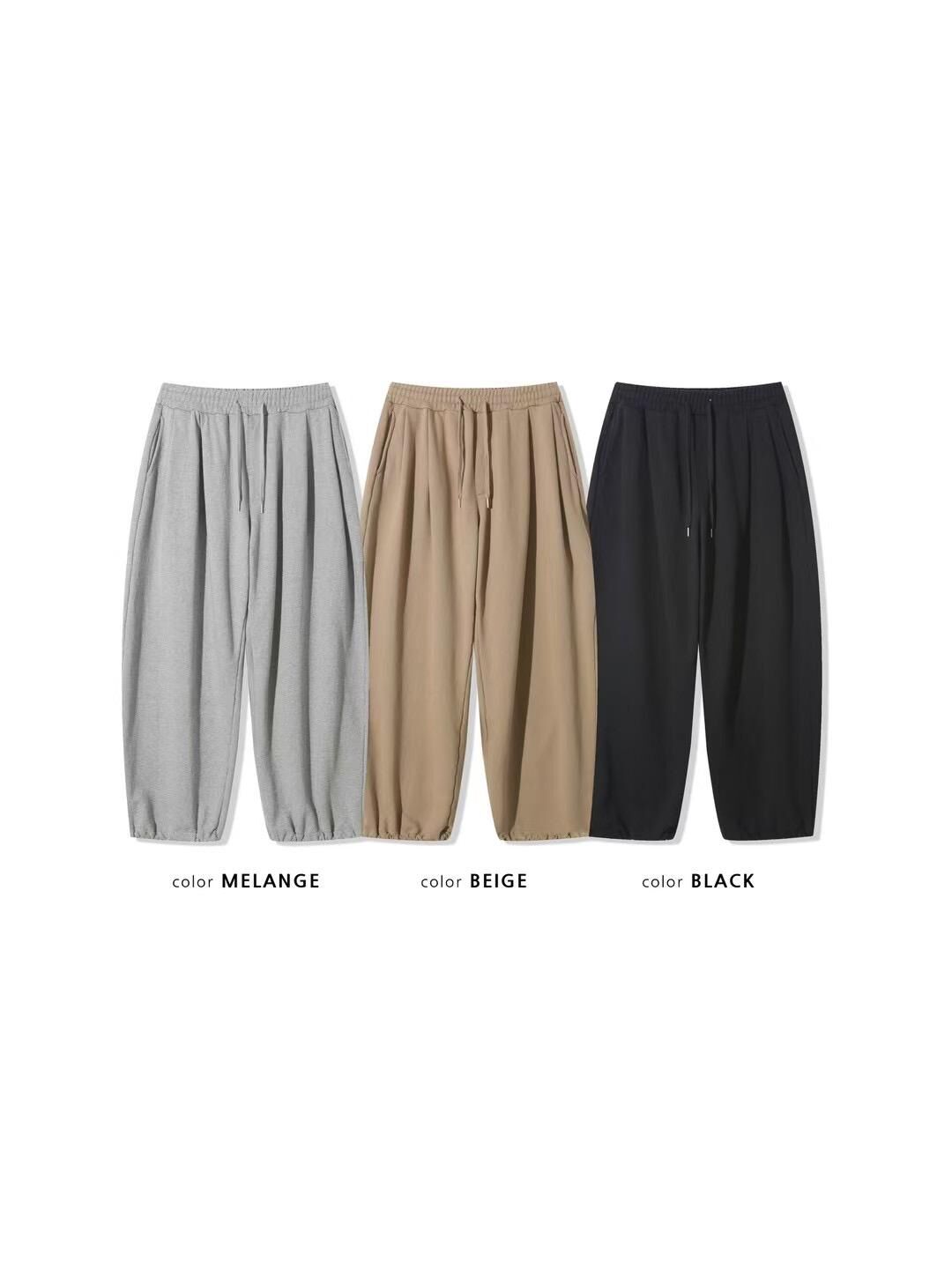 數字束腳鬆身運動褲 GATHER-043P