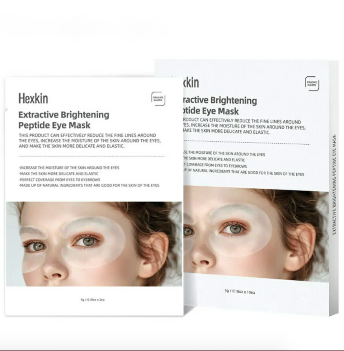 Hexkin 美白肽眼膜 5g x 10 pcs 【✅改善皺紋  ✅改善眼底脂肪  ✅改善黑眼圈  ✅眼周肌膚緊緻 】到期日：20280226「J」