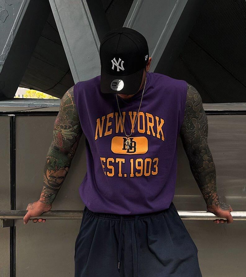 英文字圖案背心 Not-039V