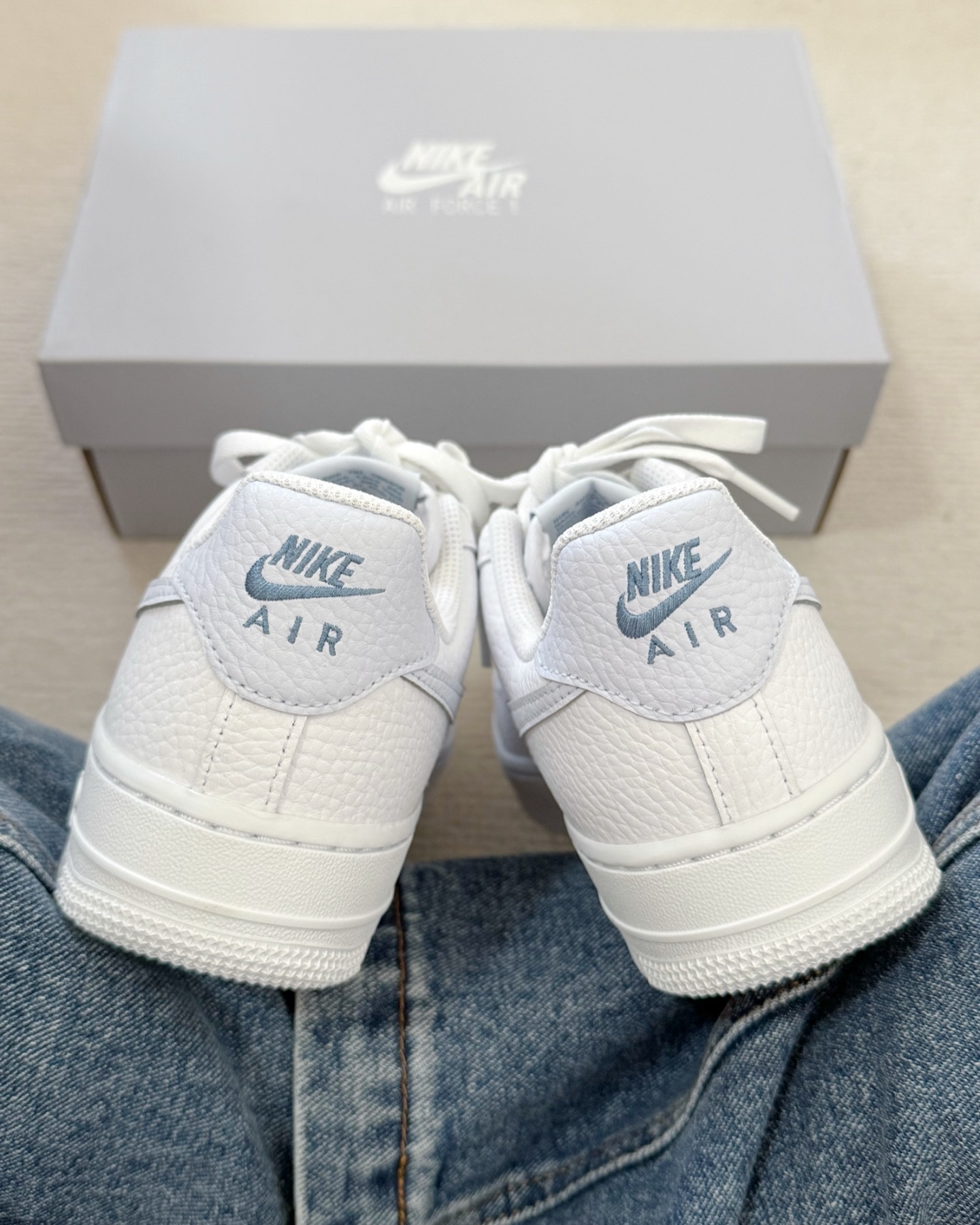 Nike Air Force 1 AF1 Baby Blue奶白色蘇打優格寶寶藍 hv2511-100
