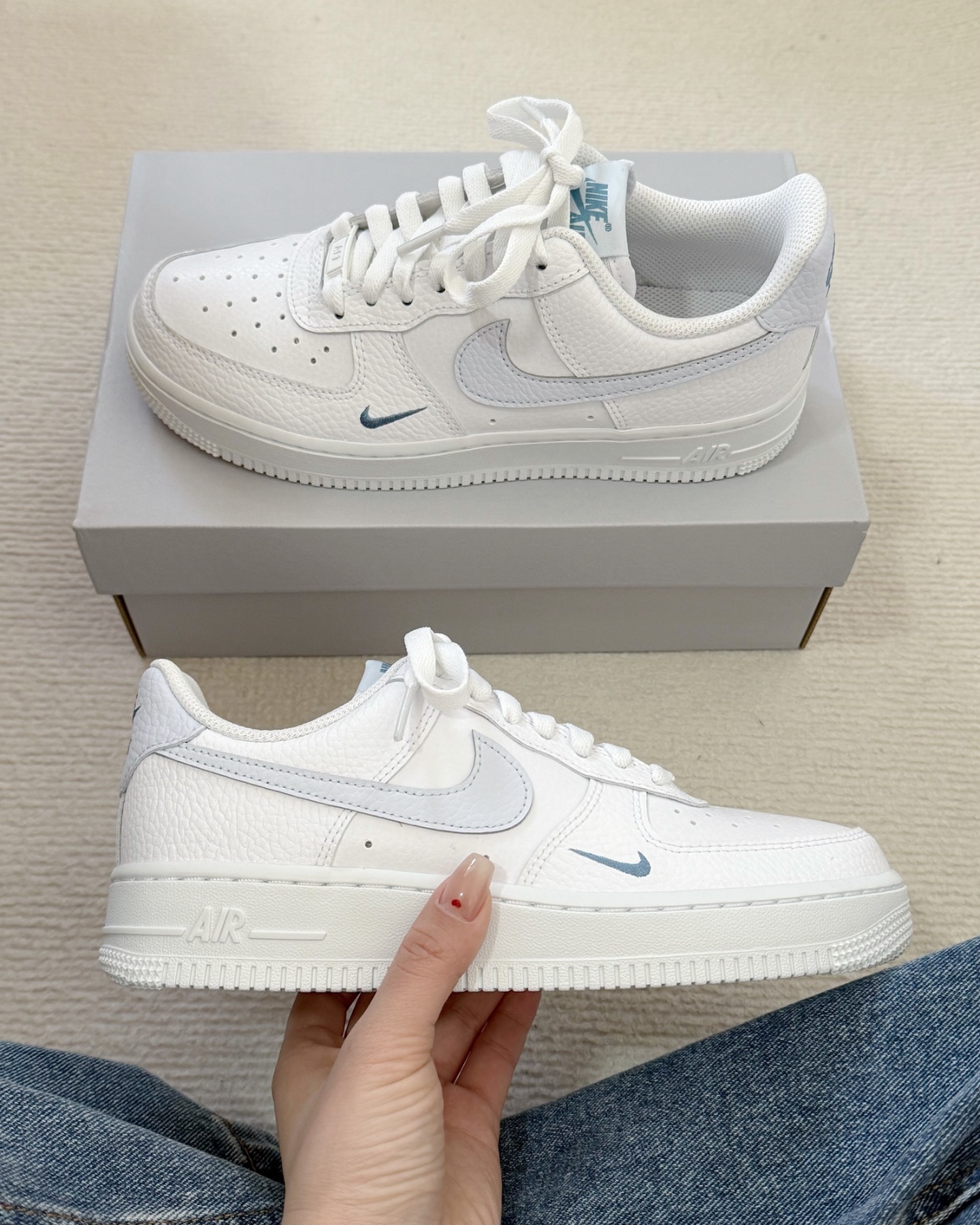 Nike Air Force 1 AF1 Baby Blue奶白色蘇打優格寶寶藍 hv2511-100
