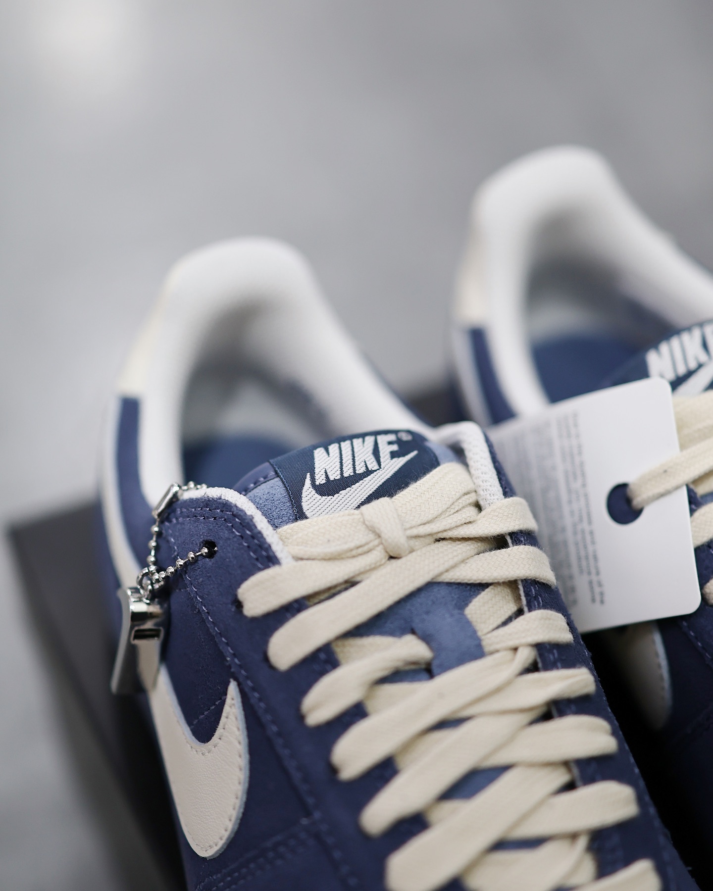 NIKE FIELD GENERAL NAVY 海軍藍油米色麂皮膠底德訓鞋 IF0666-400