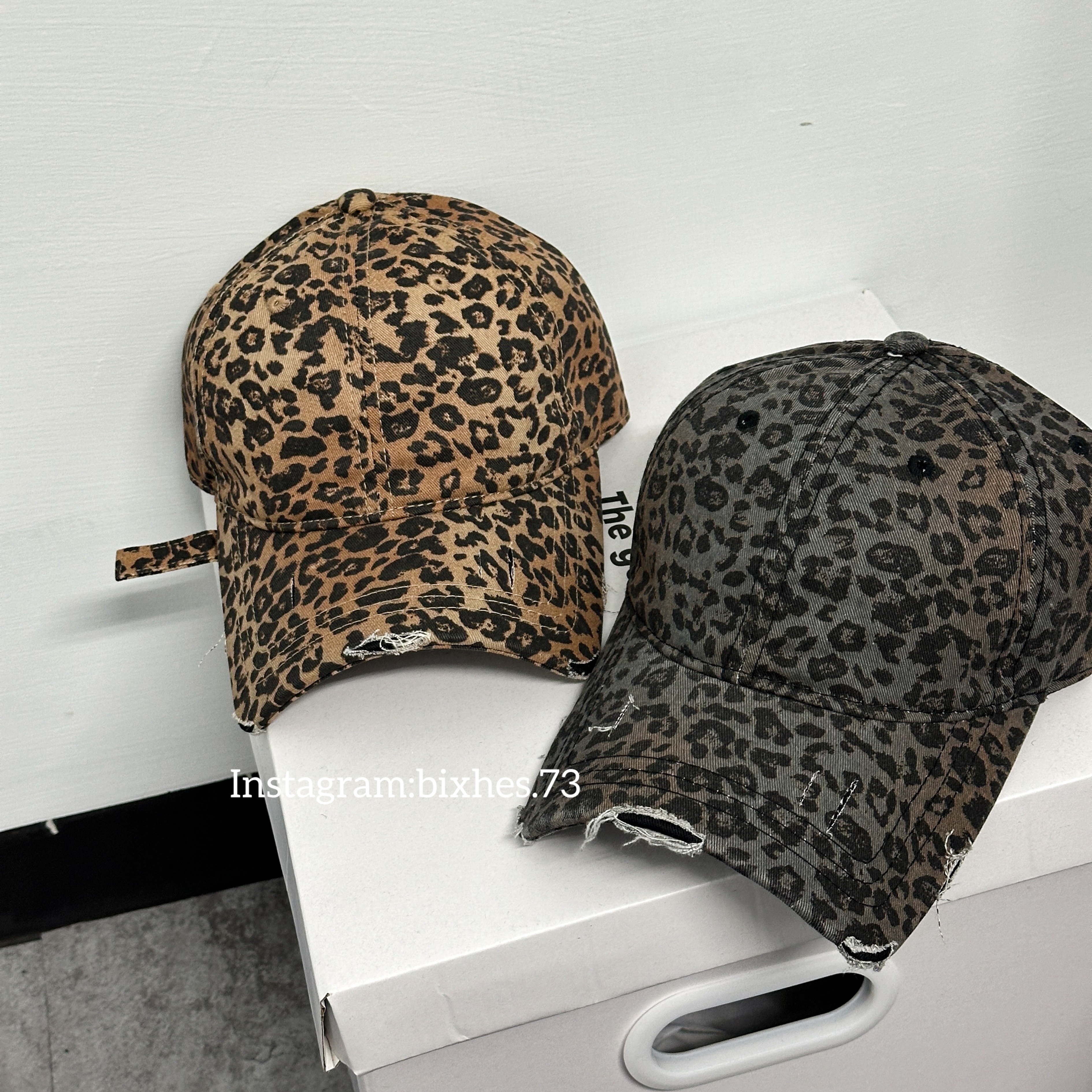 豹紋半簷老帽(H00045)