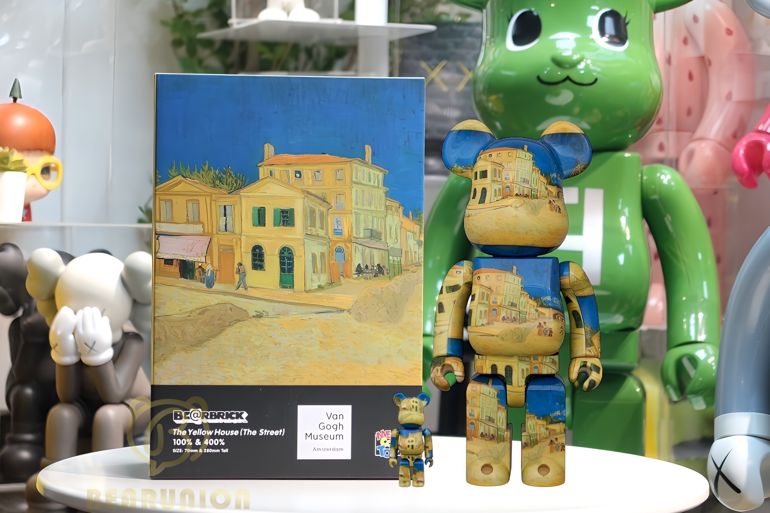 🥇現貨🥇Bearbrick 400% 100% Van Gogh MuseumThe Yellow House