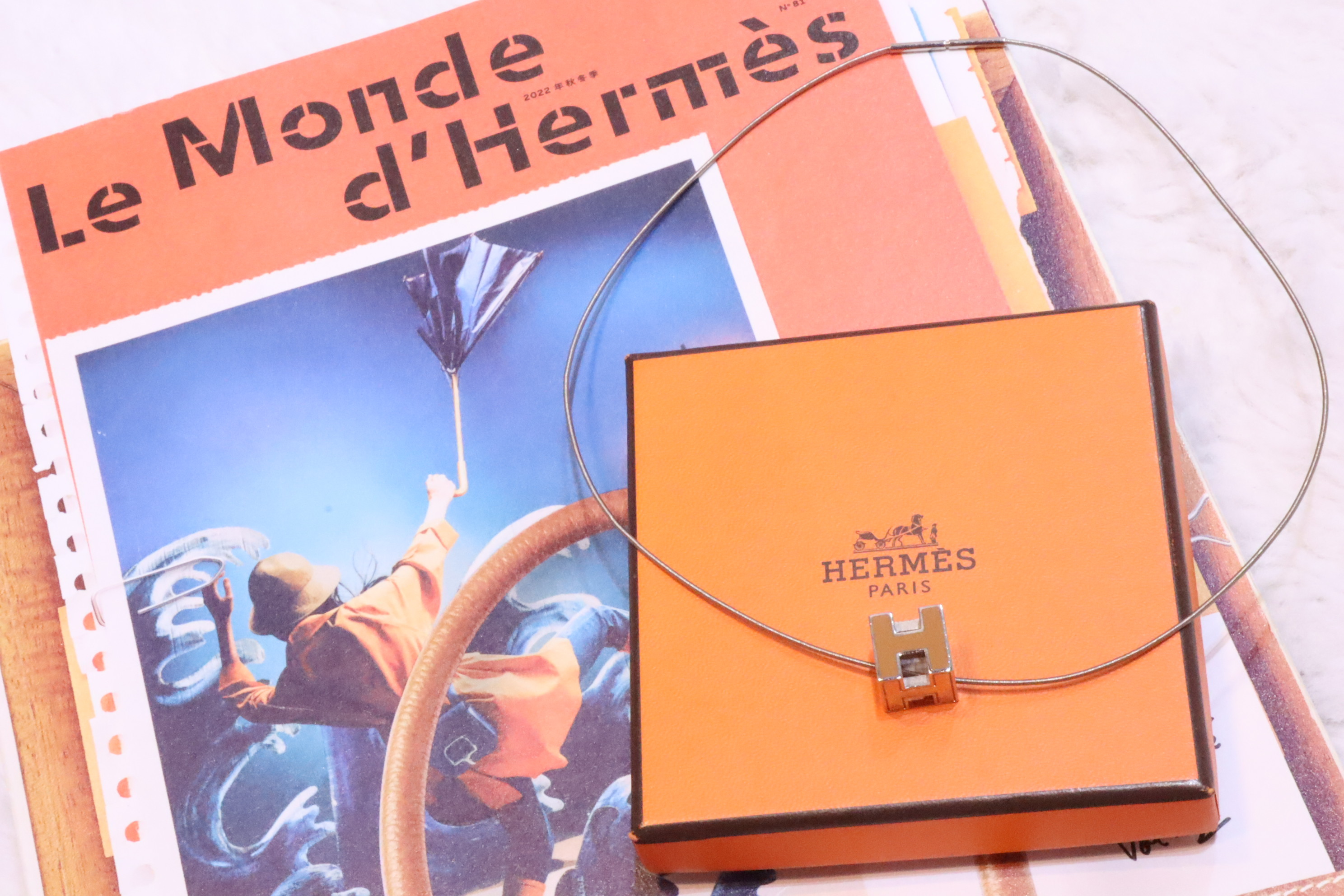 Hermes中古 頸鏈🧡✨