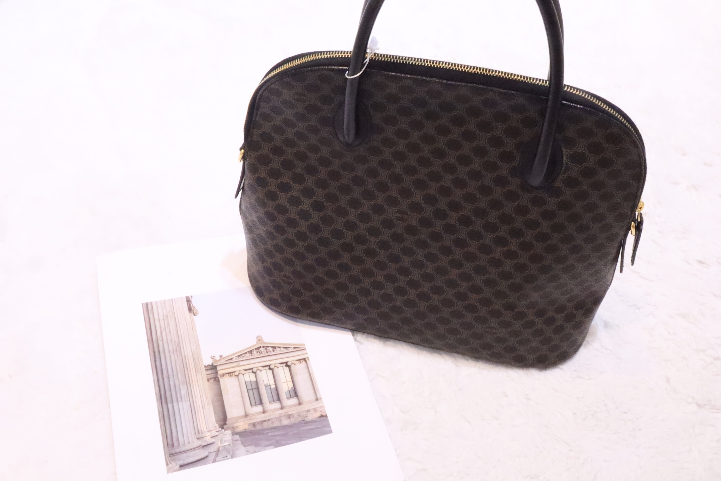 Celine 黑色老花手拿包🖤