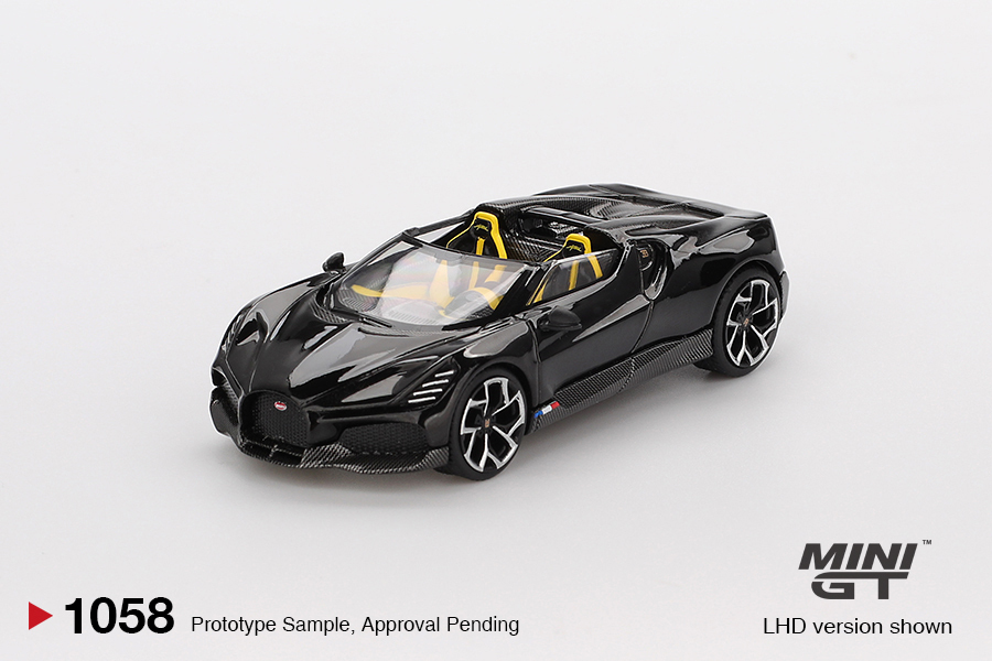 【預訂】Mini GT 1058 Bugatti W16 Mistral Black