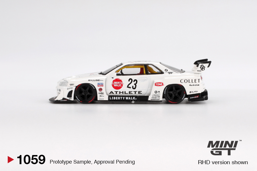 【預訂】Mini GT 1059 Nissan LB-ER34 Super Silhouette ATHLETE/COLLET