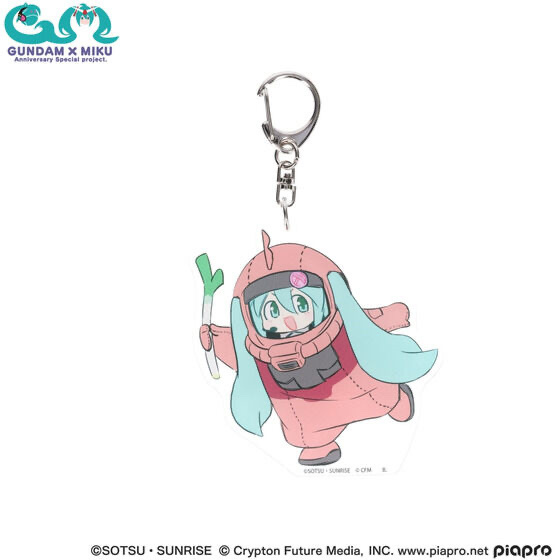 234930 Pbandai 預訂 2025/10月 ガンダム45周年 × 初音ミク アクリルチャーム シャアザクぐるみ [初音ミクVer.]