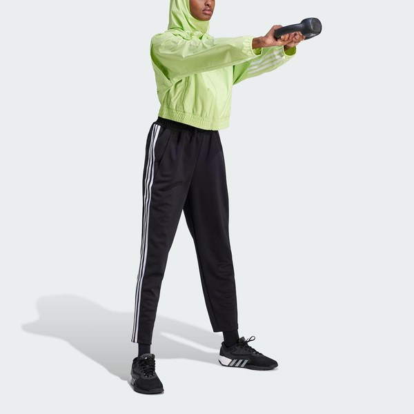 Adidas TR-ES 3S PT HZ5646 女 長褲 亞洲版 運動 訓練 健身 寬鬆 中腰 吸濕排汗 黑白