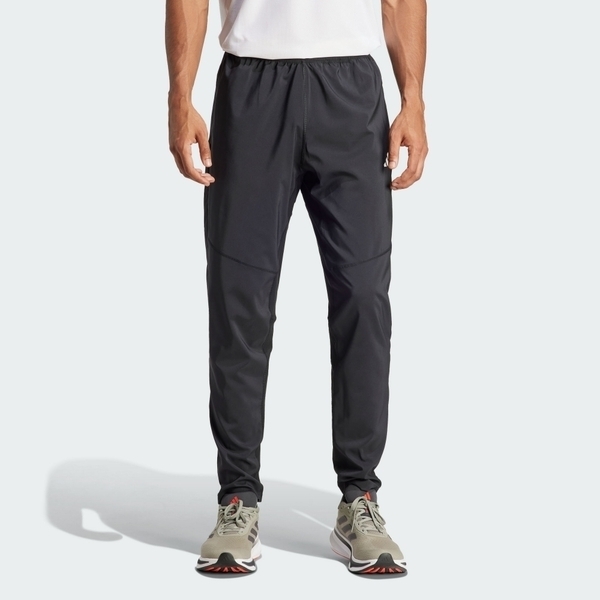 Adidas OTR B Pant IK5024 男 長褲 中腰 運動 慢跑 訓練 吸濕排汗 反光 拉鍊口袋 黑