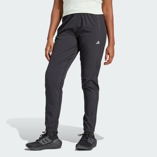 Adidas Run It Tko Pant IQ0918 女 長褲 中腰 運動 慢跑 訓練 吸濕排汗 拉鍊口袋 黑