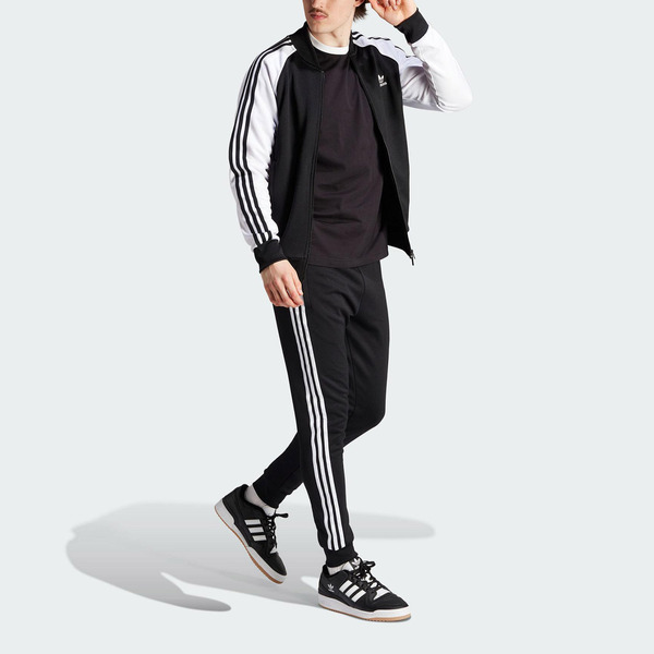 Adidas SST TP IL2488 男 長褲 亞洲版 運動 休閒 經典 三葉草 羅紋褲腳 合身 舒適 黑白