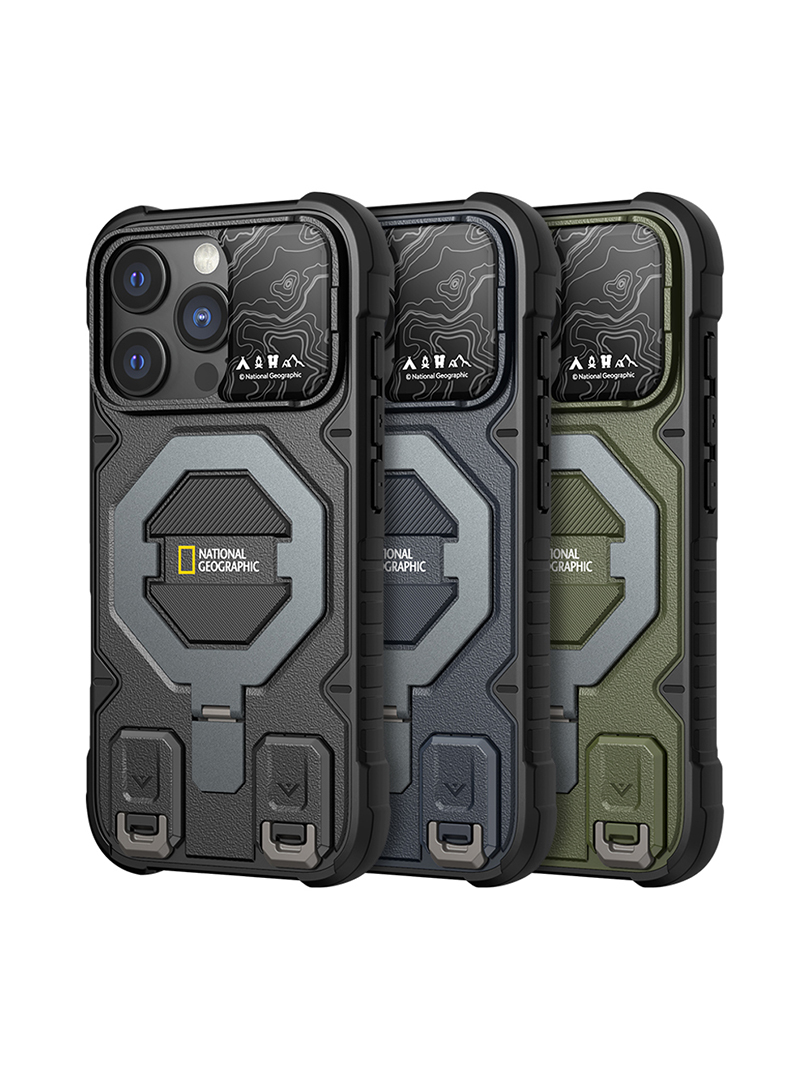 國家地理 | Explorer 磁吸支架防摔保護殼(附掛繩) iPhone 16系列【National Geographic 台灣總代理】
