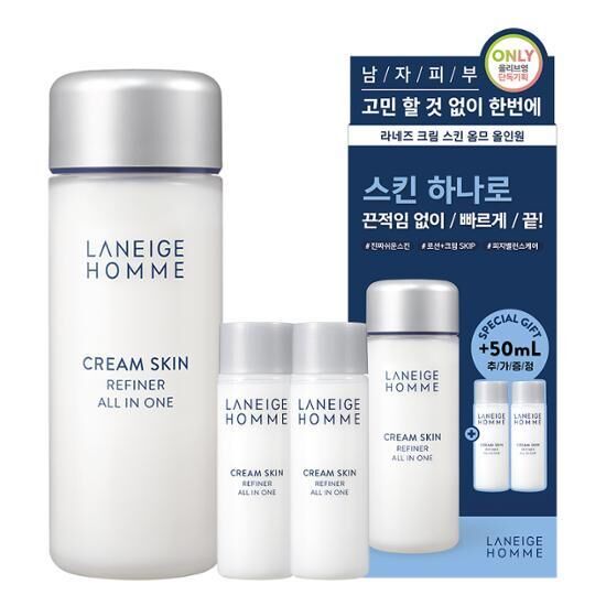 LANEIGE HOMME Crean Skin Refiner All In One 150ml(+25ml+25ml)男士護膚保養