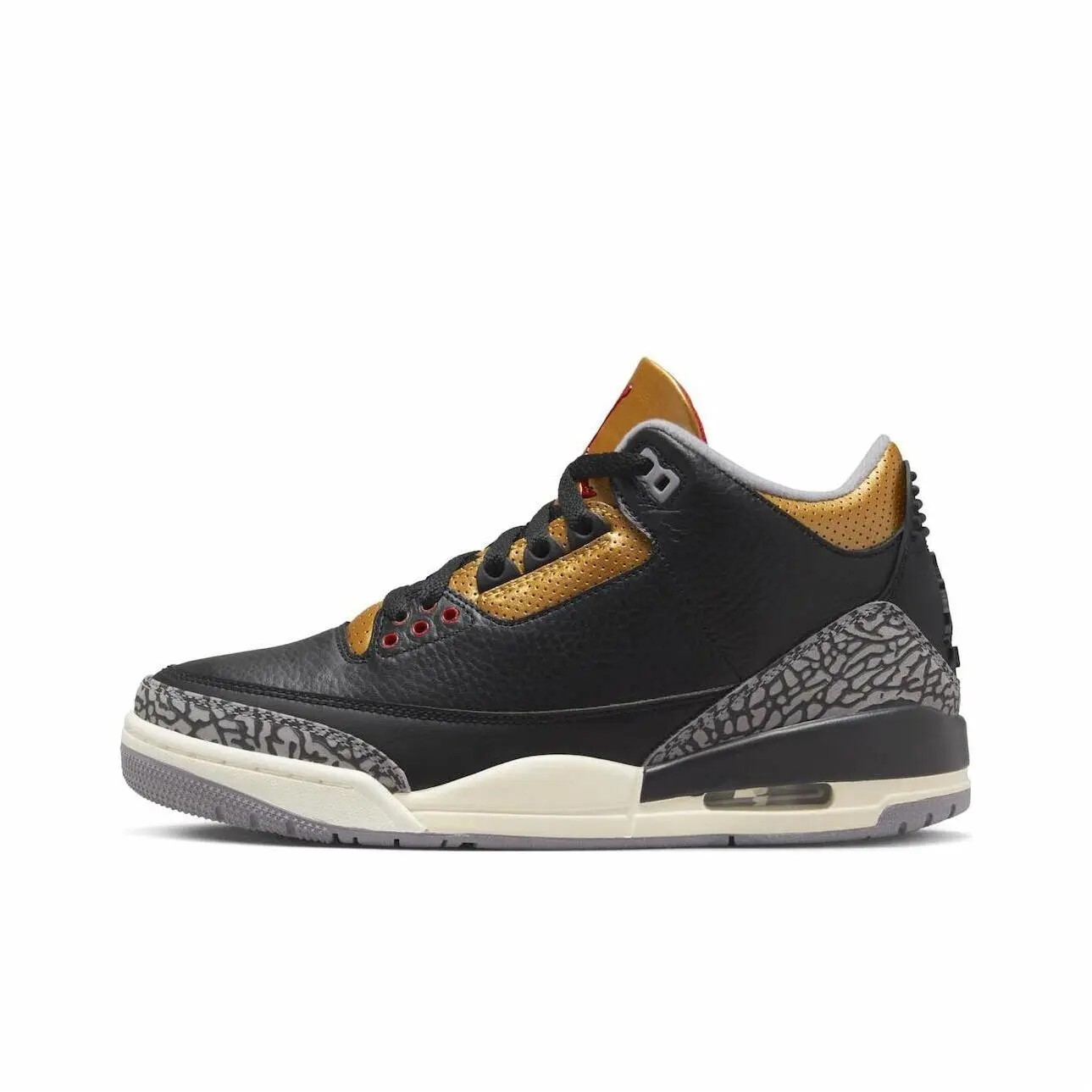 W Nike Air Jordan 3 Retro Black Gold 黑金 CK9246-067